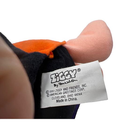 Halloween 7" Dracula Ziggy American Greetings 1993 "I Love You" Cape Rubber Face - Picture 9 of 9